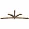 Ekena Millwork Davenport Smooth Timber Gable Bracket, Douglas Fir, 108"W x 45"H x 3 1/2"D x 5 1/2"F, 10/12 Pitch GBW108X45X0406DAV00SDF - alternate 5